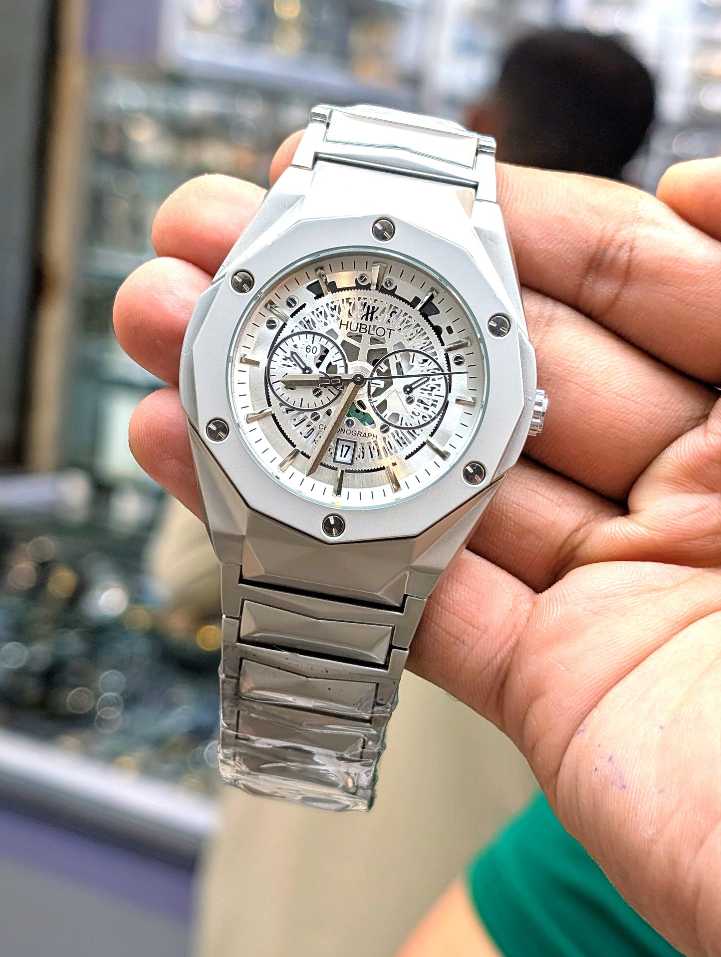HUBLOT DIAMOND CUT WATCH