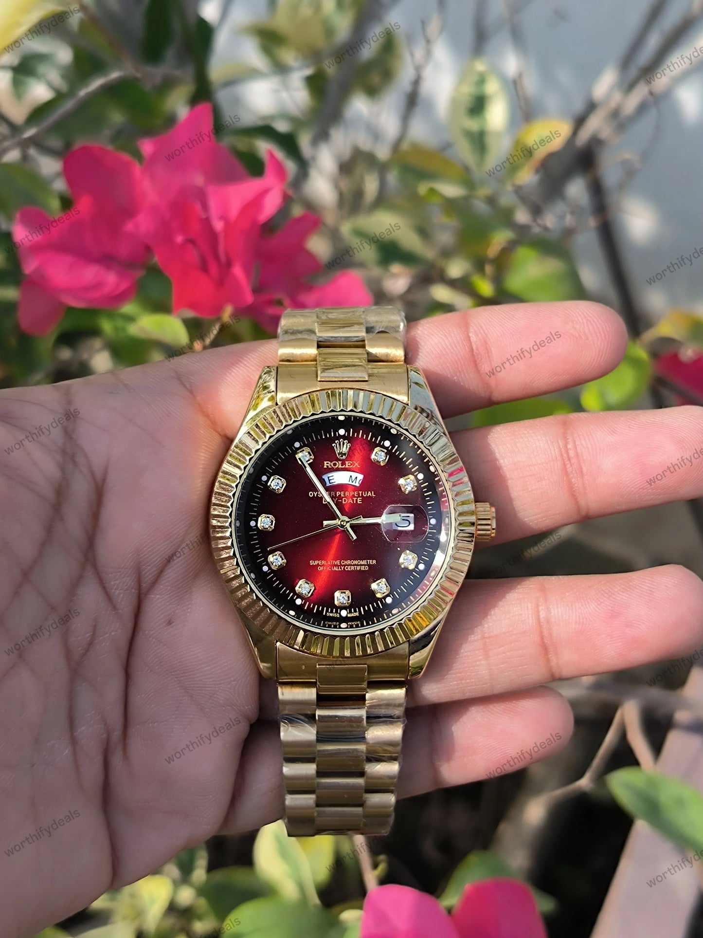 ROLEX DAY-DATE TWO TONE EDITION WATCH