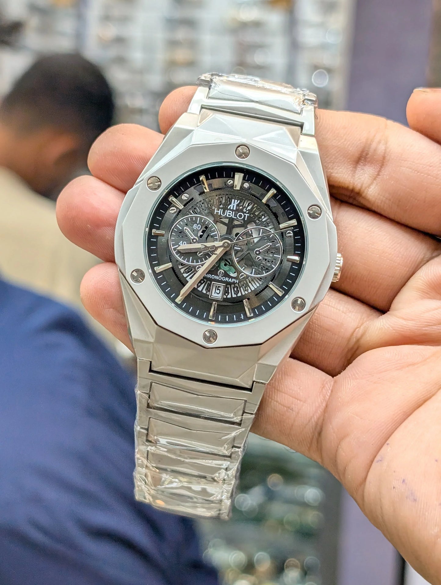 HUBLOT DIAMOND CUT WATCH